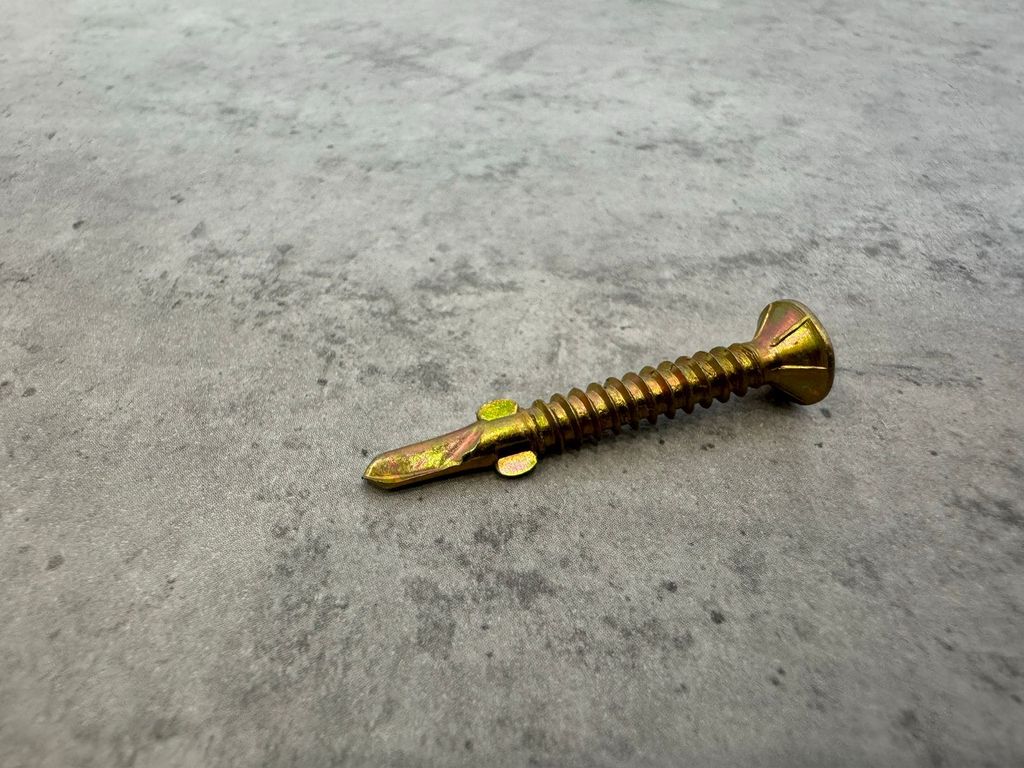 Саморез флюгель 4,8x38 (желтый цинк)